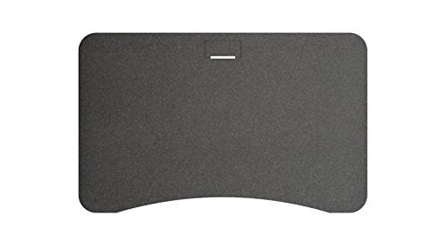 Ergo Elements Adjustable Height Standing Desk with Electric Push Button Black Base, 4' by 30" Lava Stone