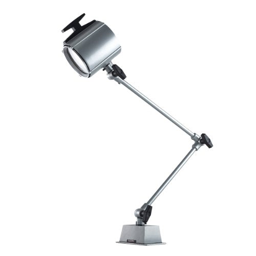 Electrix 7750 GRAY Machine Lamp, Halogen, Direct Mounting, 32" Reach, 55W, 950 Raw Lumens