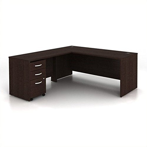 Bush Business Series C 3-Piece L-Shape Computer Desk in Mocha Cherry