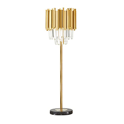VejiA Crystal Floor Lamp Stainless Steel Standing Lamp