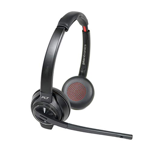 Plantronics Savi 8220 Wireless Headset System Bundle with Lifter and Headset Advisor Wipe- Productivity Package