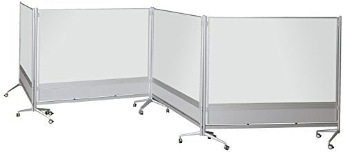 Best-Rite DOC Mobile Whitebooard Room Partition and Display Panel, Double Sided Dura-Rite Markerboard, 6 x 8 Feet (661AH-HH)