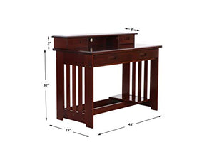 Discovery World Furniture Merlot Desk, Hutch, and Chair