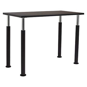 National Public Seating Designer Height Adjustable School Science Lab Utility Table 54" L x 24" W with Phenolic Top - Black