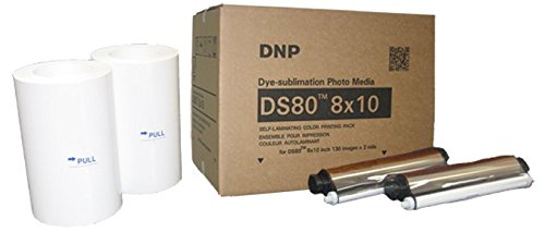 DNP DS80 8 x 10 inch Dyesub Printer Media Kit, 260 Glossy Prints