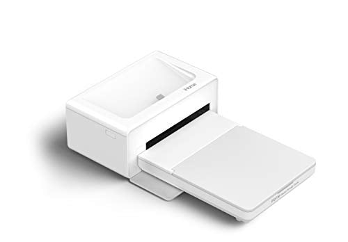 iHome® Photo Printer Dock, Full Size 4x6 inch Printouts (White)