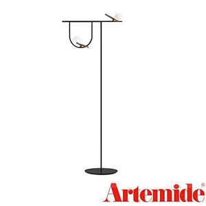 Artemide Yanzi Floor LED 20W 3000K Floor Lamp Brass Glass Neri&Hu