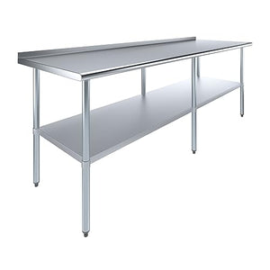 Express KitchQuip Stainless Steel Work Table with Galvanized Undershelf (30"x96")