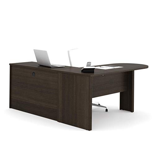 Bestar L-Shaped Desk with Pedestal - Embassy