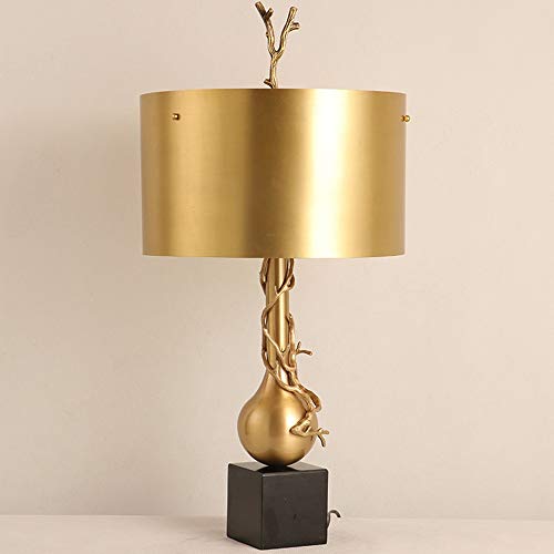 Raxinbang Luxury Designer All Copper Marble Desk Lamp 39x66cm