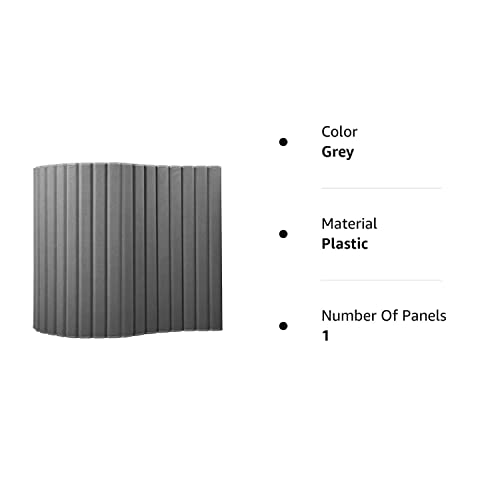VERSARE VersiPanel Acoustical Partition Wall - Sound Panel Room Divider, Gray, 8' x 6'6