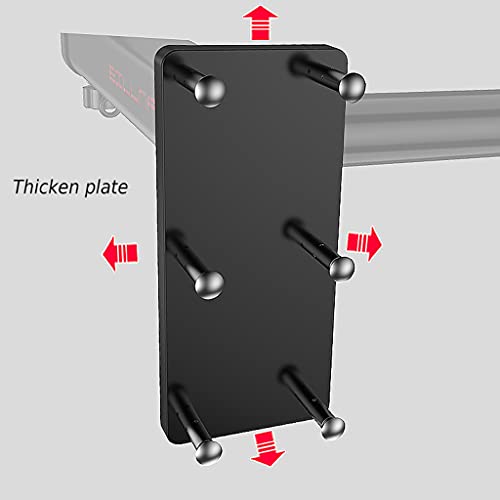 TYX Wall Mounted Pull Up Bars, Multifunction Strength Training Equipment with Pads and Handles, Heavy Duty Chin Up Bars for Home Fitness,Silver