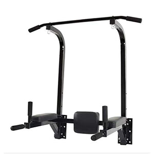 Wall Mount Chin Up Bar Height Adjustable Pull-Up Bar Multi Grip Strength Training Equipment for Home Gym 440 LB Weight Capacity (Color : Black)