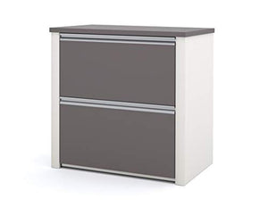 Bestar 2-Piece Set Including a L-Shaped Desk and a lateral File Cabinet - Connexion