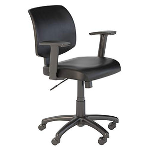 Bush Business Furniture Petite Leather Office Chair in Black