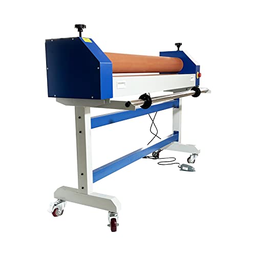INTBUYING 51in Electric/Manual Cold Laminator with 5.1in Rubber Rollers