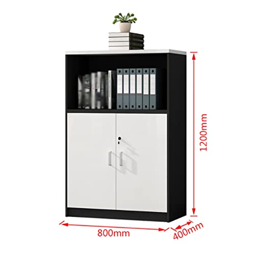 EDWAL Vertical Storage Cabinet File Cabinet with Door, Wood Lateral Filing Cabinet - Home Office Printer Stand