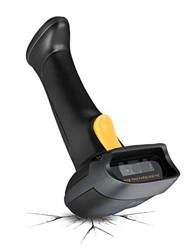 NuScan 2500TB - Commercial Wireless 2D Barcode Scanner with Charging Cradle, Antimicrobial, CCD Sensor, with USB for POS