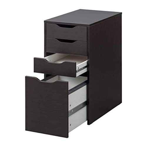 IKEA Alex Drawer Unit Drop File Storage Black-Brown 903.730.38 Size 14 1/8x27 1/2