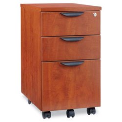 Alera ALEVA572816MC Valencia Mobile B/B/F Pedestal File, 15 7/8 x 20 1/2 x 28 3/8, Med Cherry