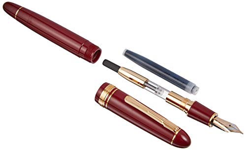 Platinum Fountain Pen President #10 Burgundy and Gold- PTB20000P - M