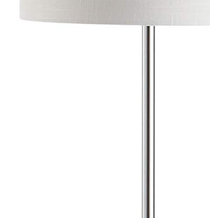 JONATHAN Y JYL2061A Lincoln 62.5" Marble/Metal Floor Lamp, Chrome