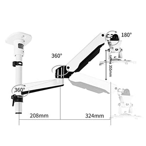 SONGCHAO Universal Projector Mount Bracket - Adjustable Wall Mounted Telescopic Rotation Stand (Color: B)