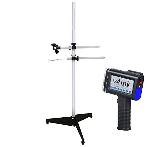 v4ink BENTSAI Portable Handheld Printer Handjet (BT-HH6405B2) Basic Set and Adjustable Holder Stand Freestanding Brackets Bundle