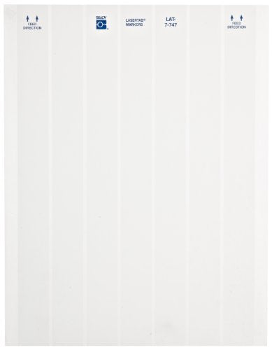 Brady LAT-7-747-10 1" Width x 0.5" Height, B-747 Permanent Polyester, Matte Finish White Lasertab Laser Printable Label (Pack of 10000)