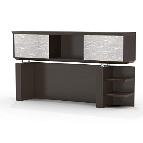 Mayline Sterling Hutch, 72", Textured Mocha