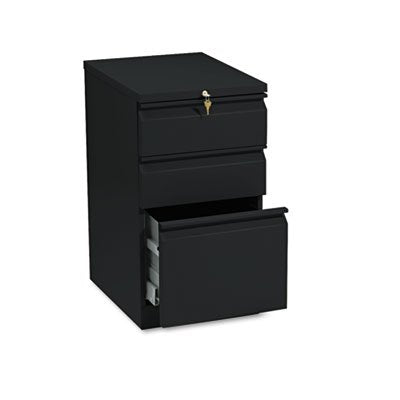 HON Efficiencies Mobile Pedestal File - 19-7/8d, Black
