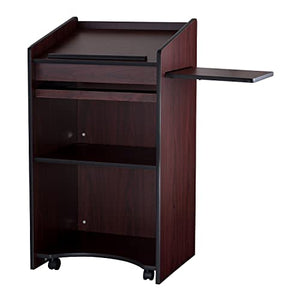 Oklahoma Sound Aristocrat Floor Lectern, Mahogany