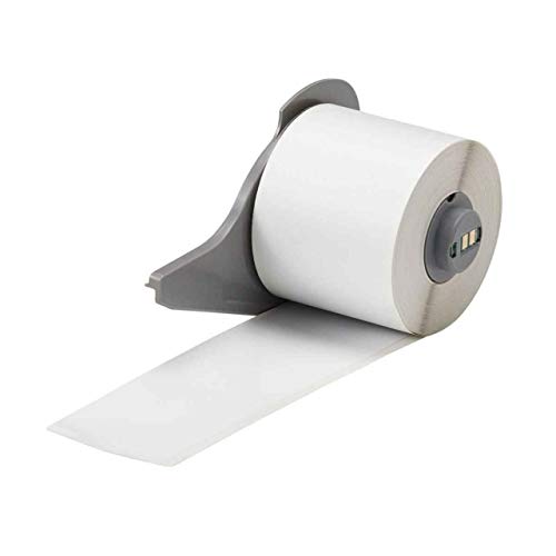 Brady M71C-2000-595-WT, 142363 2" x 50' White BMP71 Series Indoor/Outdoor Vinyl Label, 2 Rolls