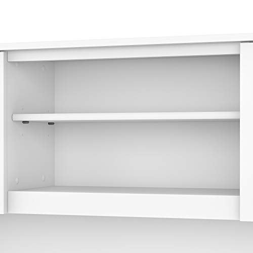 Bush Furniture Somerset Desk Hutch, 60W, White
