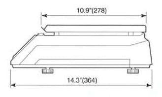 CAS SC10P SC Series Precision Counting Scale, 25lb Capacity, 0.005lb Readability