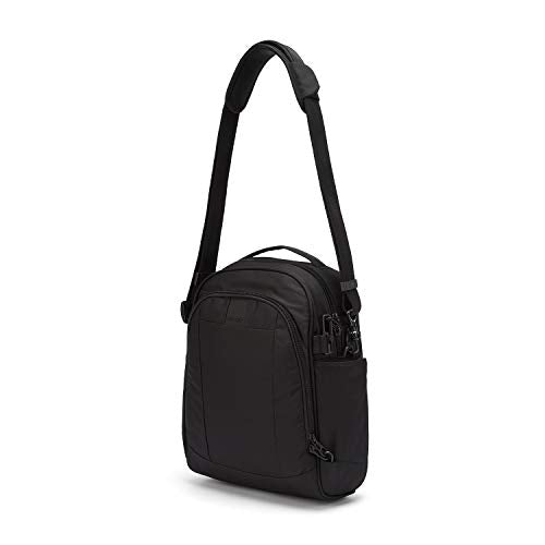 Pacsafe Metrosafe LS250 Lightweight Anti Theft Shoulder Bag, 12 Liter - Black