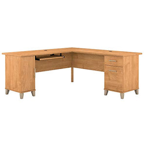 Bush Furniture Somerset 71W L Shaped Desk, Maple Cross