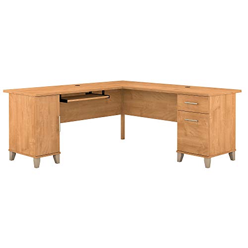 Bush Furniture Somerset 71W L Shaped Desk, Maple Cross