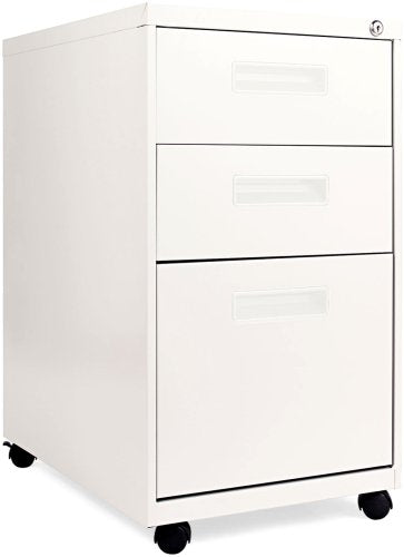 Alera PA53-2823LG PA532823LG Three-Drawer Metal Pedestal File 16w x 23-1/4d x 28-1/2h Light Gray