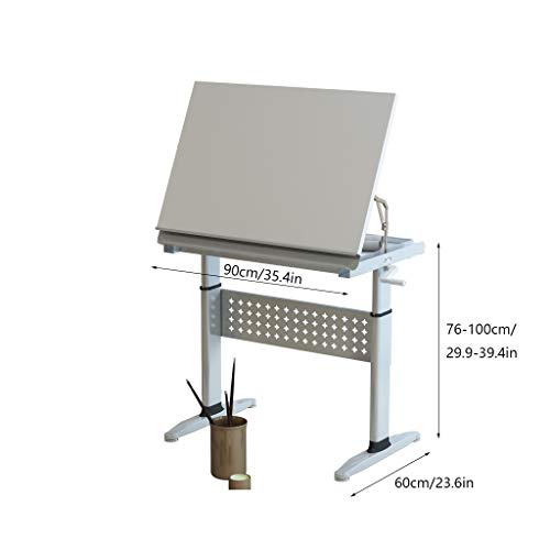 Tiltable Desk,with Adjustable Height for Art Design Drawing Writing Painting Crafting Drafting Work and Study