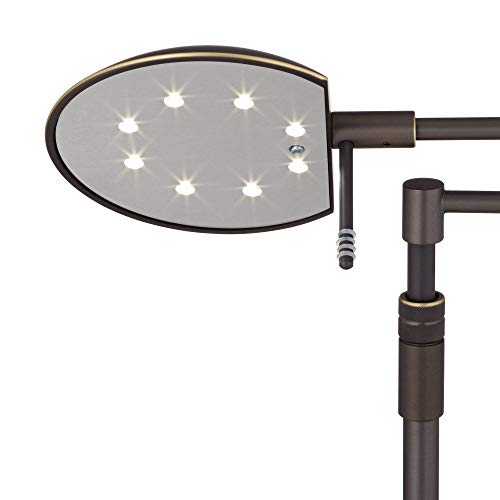 Holtkoetter 6317LEDSLD HBOB LED Floor Lamp with Side Line Dimmer, Hand-Brushed Old Bronze, 10.75" x 17.25" x 54"