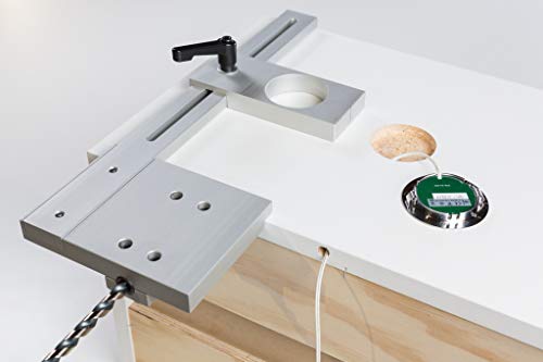 True Position Tools TP-PLJ218 Puck Light Jig Kit with 2-1/8" Forstner Bit - LED Puck Lights - Made in USA