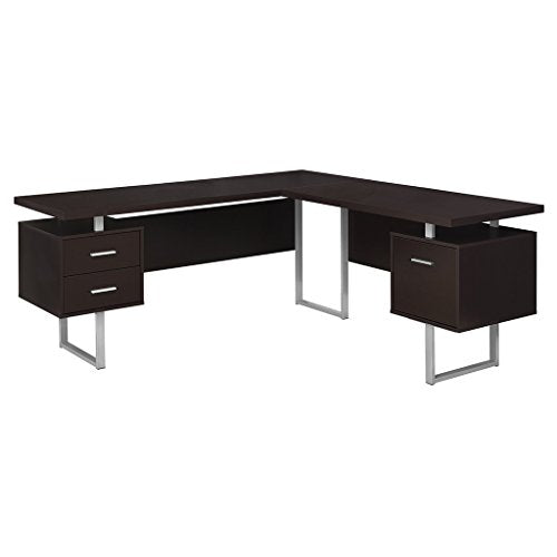 Monarch Specialties Computer 70"L Desk Left or Right Facing - Capuccino