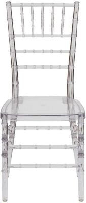 Flash Furniture Elegance Crystal Resin Stacking Chiavari Chair, Ice, 10 Pack
