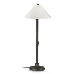 San Juan 00107 Bronze Floor Lamp 60-inches Tall with 20-inch Dia Antique Linen Shade