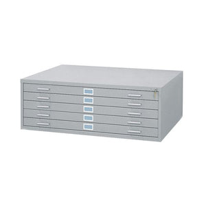 Safco Five-Drawer Steel Flat File - Pack of 2