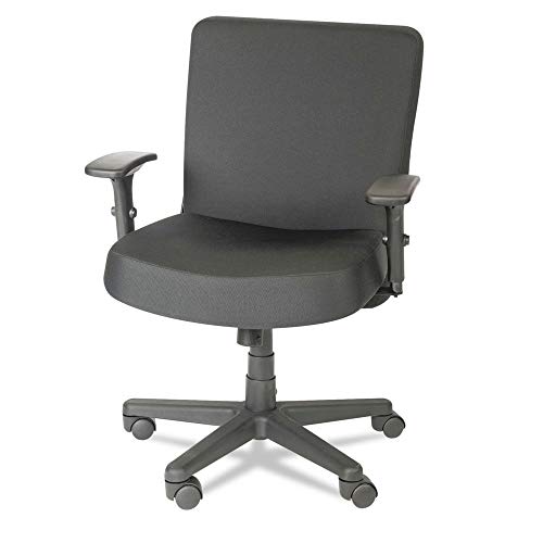 Alera Plus XL Series Big and Tall Mid-Back Task Chair, Black