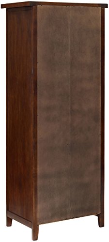 Crosley Furniture Sienna Bookcase - Rustic Mahogany