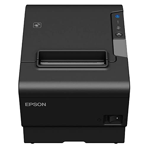 Epson TM-T88VI Thermal Receipt Printer, Black - Ethernet/USB/Serial, NFC, 180 dpi, DAODYANG Printer_Cable