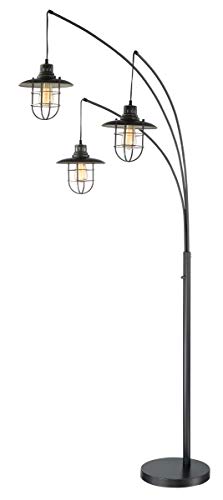 Lite Source Lanterna II Dark Bronze 3-Light Arc Floor Lamp